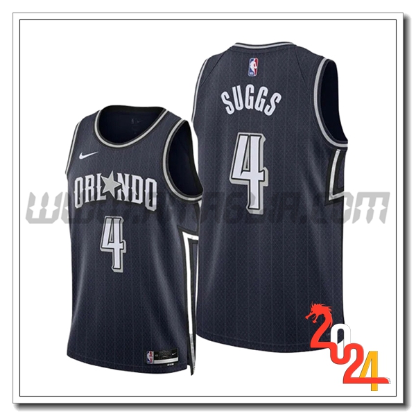 Maglia Orlando Magic (SUGGS #4) 2024/25 Nero/Grigio