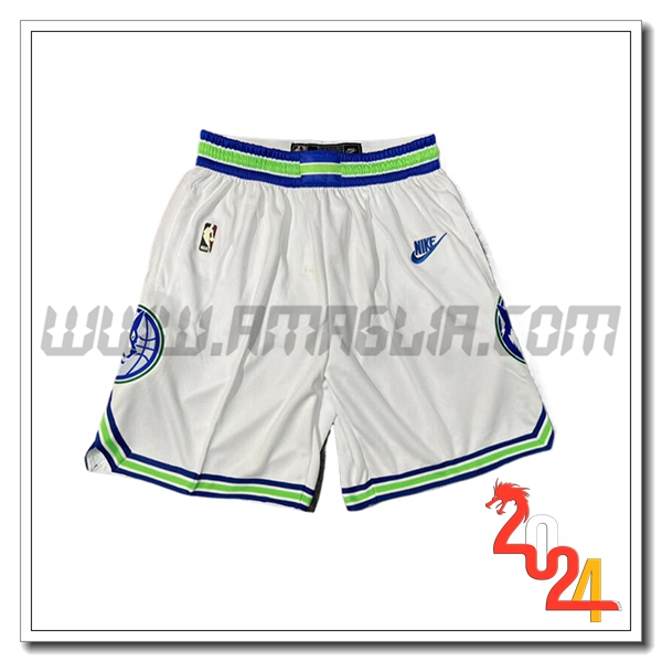 Pantaloncini NBA Minnesota Timberwolves 2024/25 Bianco/Verde