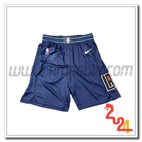 Pantaloncini NBA Los Angeles Clippers 2024/25 Blu Scuro