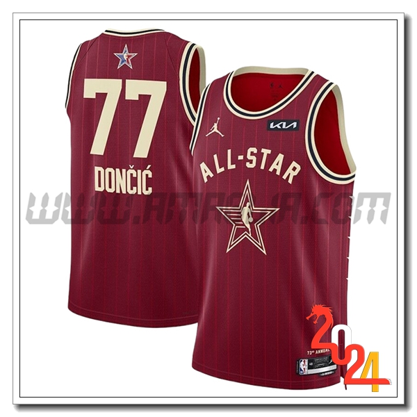 Maglia American All-Star (DONCIC #77) 2024/25 Rosso/Giallo