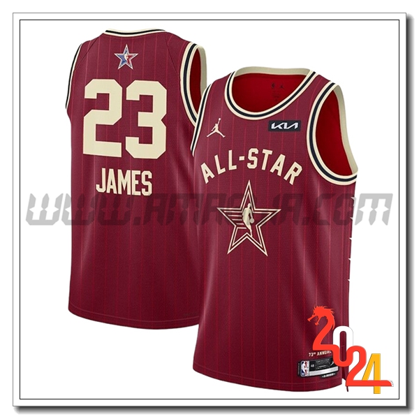 Maglia American All-Star (JAMES #23) 2024/25 Rosso/Giallo