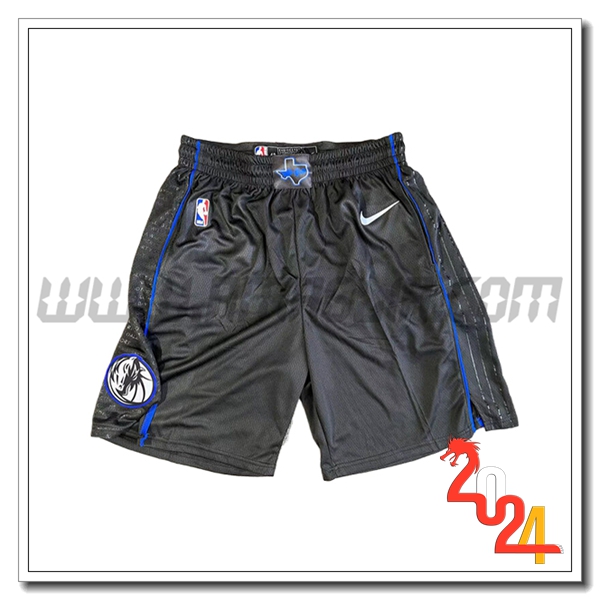 Pantaloncini NBA Dallas Mavericks 2024/25 Nero/Blu