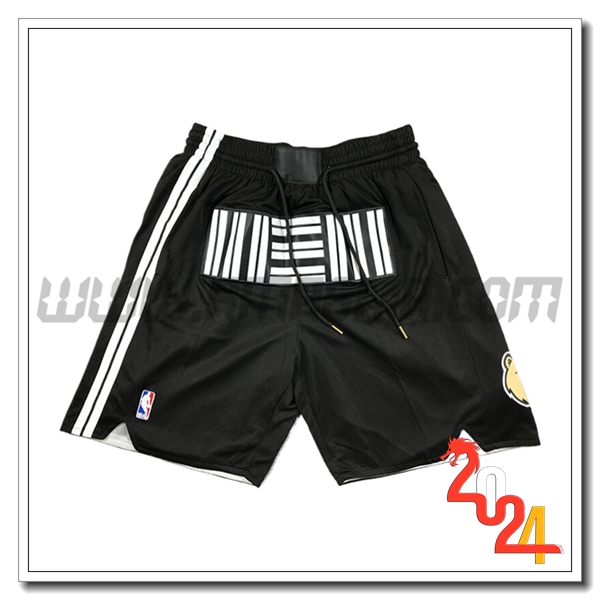 Pantaloncini NBA Memphis Grizzlies 2024/25 Nero/Bianco