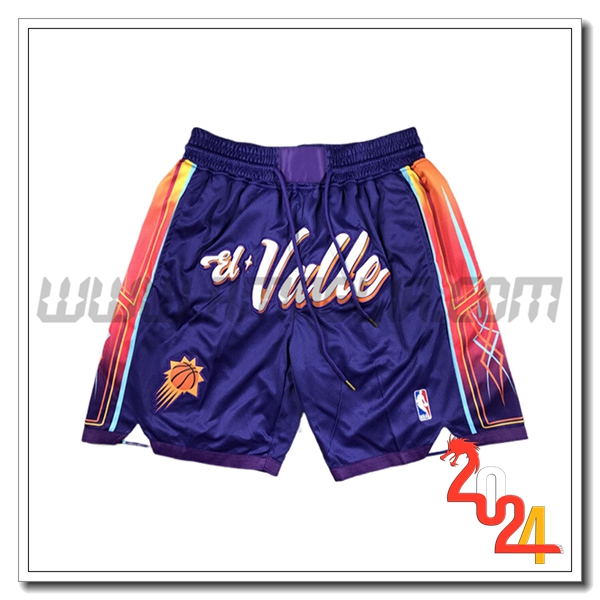 Pantaloncini NBA Phoenix Suns 2024/25 viola/Arancia -03