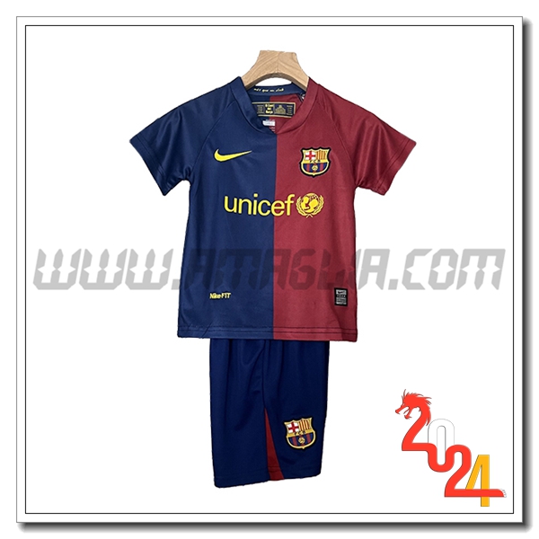 Kit Maglia Retro FC Barcellona Bambino Prima 2008/2009