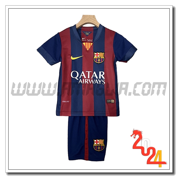 Kit Maglia Retro FC Barcellona Bambino Prima 2014/2015