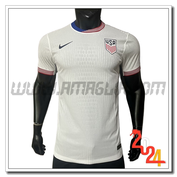 Maglia Squadra STATI UNITI Prima 2024 2025 Bianco