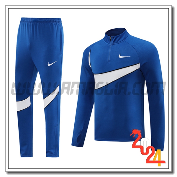 Tuta Allenamento Nike Blu/Bianco 2024 2025