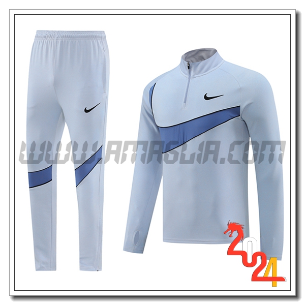 Tuta Allenamento Nike Grigio/Blu 2024 2025