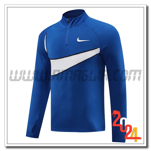 Felpa Allenamento Nike Blu/Bianco 2024 2025