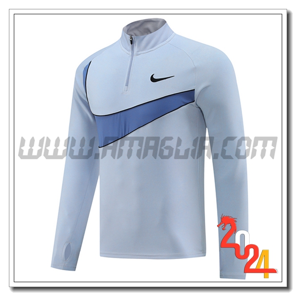 Felpa Allenamento Nike Grigio/Blu 2024 2025