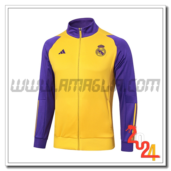 Giacca Calcio Real Madrid Giallo/viola 2024 2025