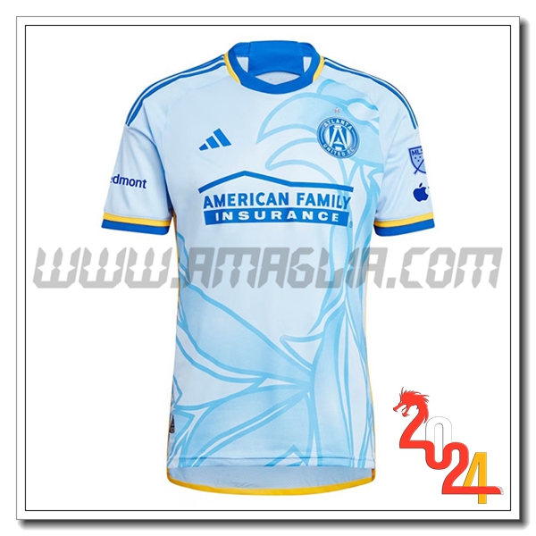 Atlanta United FC Seconda Maglia Calcio 2024 2025 Azzurro