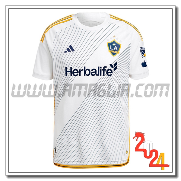 LA Galaxy Prima Maglia Calcio 2024 2025 Bianco