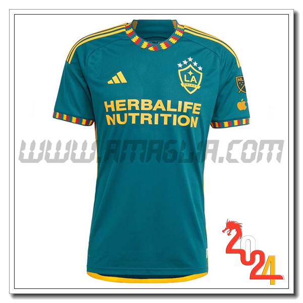 LA Galaxy Seconda Maglia Calcio 2024 2025 Verde