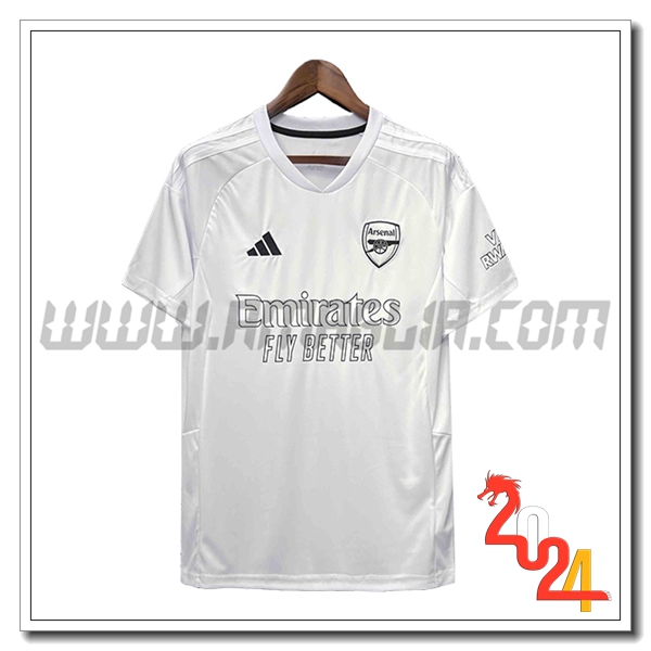 Maglia Calcio Arsenal 2024 2025 Bianco