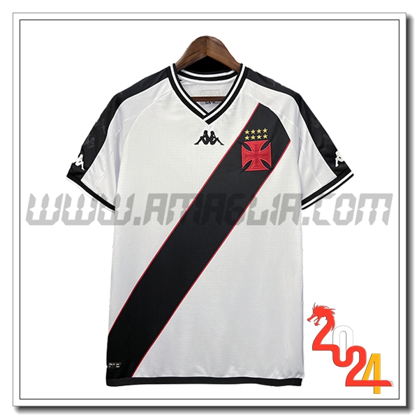 CR Vasco Da Gama Seconda Maglia Calcio 2024 2025 Bianco