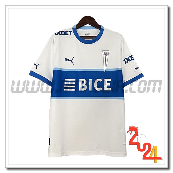Deportivo Universidad Catolica Prima Maglia Calcio 2024 2025 Bianco Blu