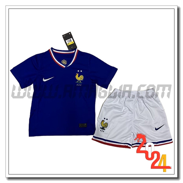 Kit Maglia Francia Bambino Prima 2024 2025 Blu
