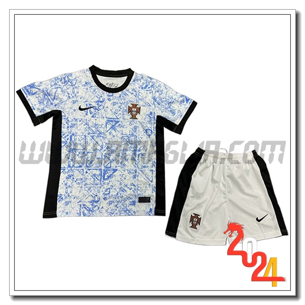 Kit Maglia Portogallo Bambino Seconda 2024 2025