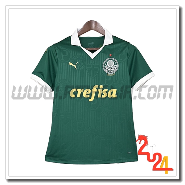 Prima Maglia Calcio Palmeiras Donne 2024 2025 Verde