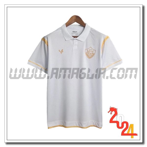T Shirt Allenamento Vitória Bianco/Giallo 2024 2025