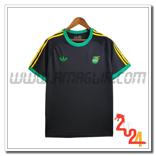T Shirt Allenamento Jamaica Nero/Giallo/Verde 2024 2025