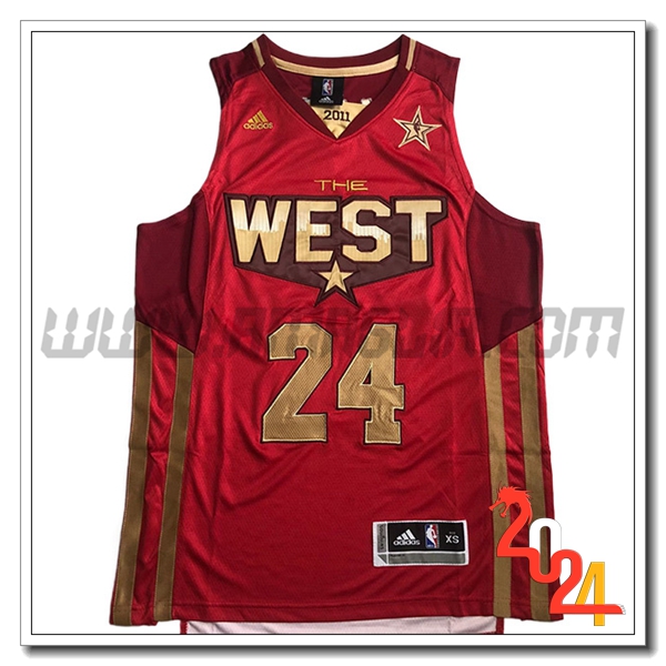 Maglia American All-Star (BRYANT #24) 2024/25 Rosso/Giallo