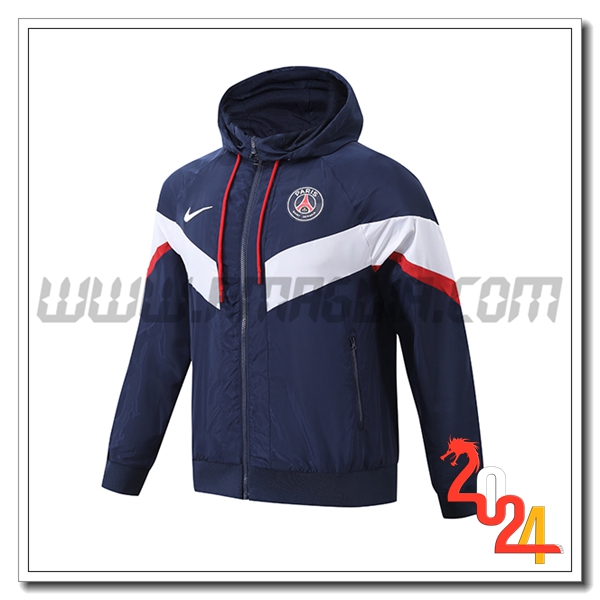 Giacca A Vento PSG Blu/Bianco 2024 2025