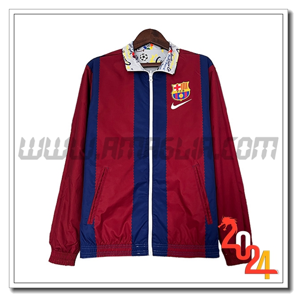 Giacca A Vento FC Barcellona Blu/Rosso 2024 2025