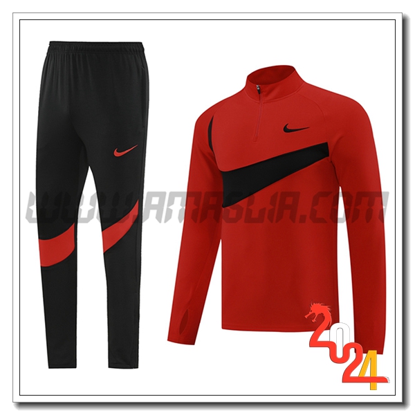 Tuta Allenamento Nike Rosso/Nero 2024 2025