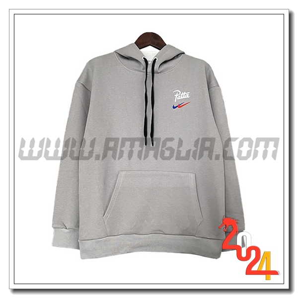 Felpa Allenamento Cappuccio Nike Grigio 2024 2025