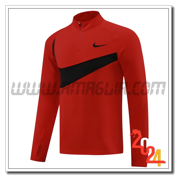 Felpa Allenamento Nike Rosso/Nero 2024 2025