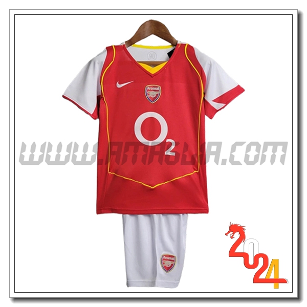 Kit Maglia Retro Arsenal Bambino Prima 2004/2005