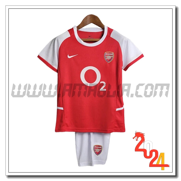 Kit Maglia Retro Arsenal Bambino Prima 2002/2004