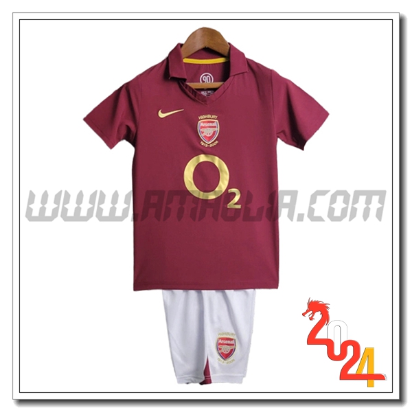 Kit Maglia Retro Arsenal Bambino Prima 2005/2006