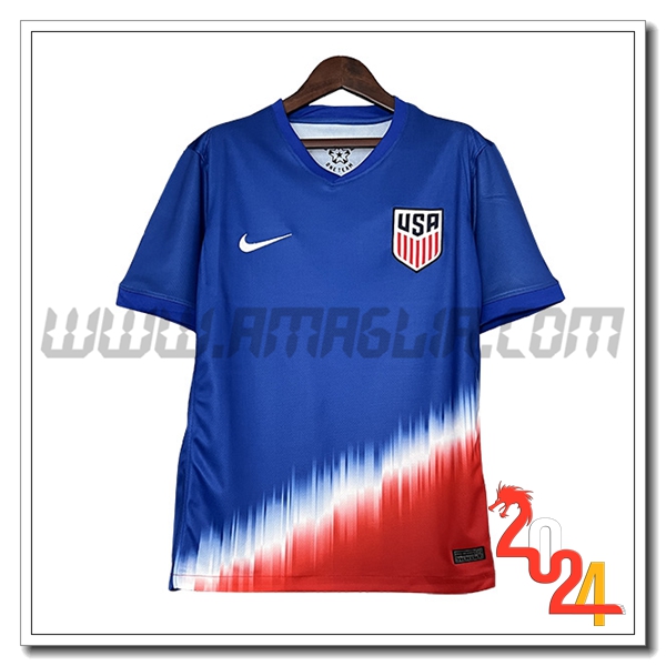 Maglia Squadra STATI UNITI Seconda 2024 2025 Blu Rosso