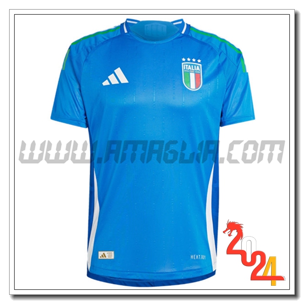 Maglia Calcio Italia Blu Personalizzabile - Replica Autorizzata 2024, 100% Poliestere - Foto 5