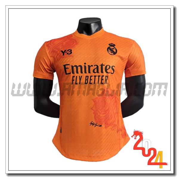 Maglia Calcio Real Madrid Y3 Special Edition 2024 2025 Arancia