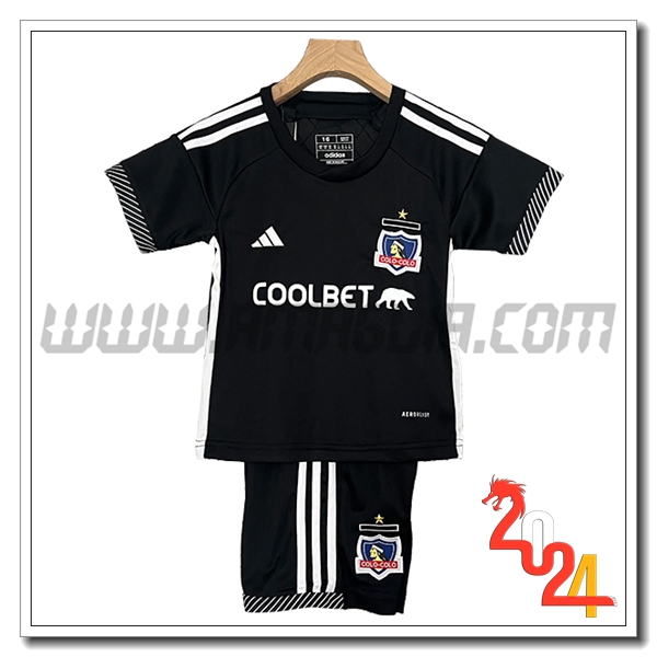 Kit Maglia Colo-Colo Bambino Seconda 2024 2025 Nero