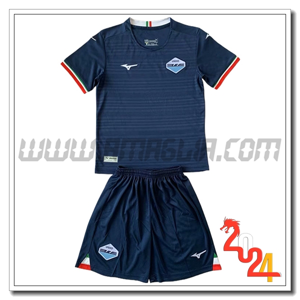 Kit Maglia SS Lazio Bambino Seconda 2023/2024 Blu marino