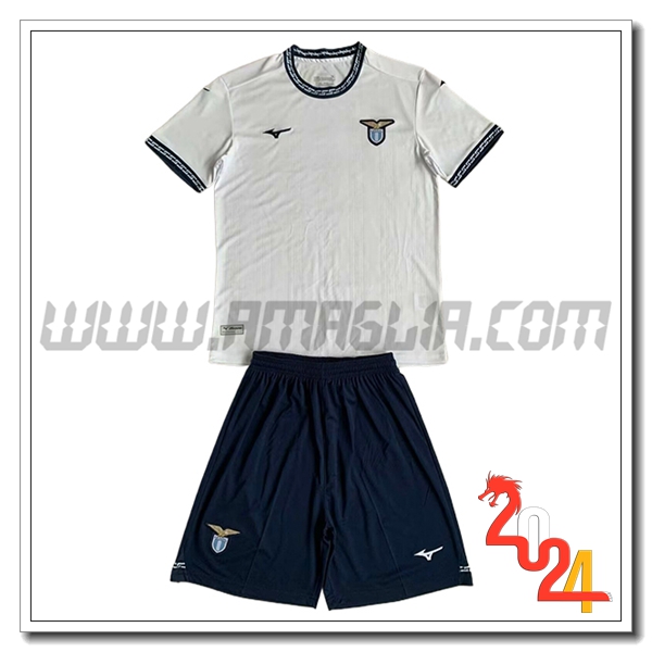 Kit Maglia SS Lazio Bambino Terza 2023/2024 Bianco