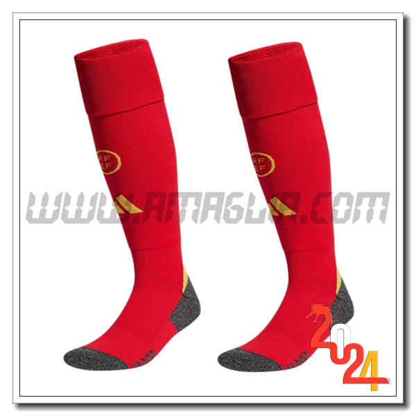 Prima Calzini Calcio Spagna 2024 2025 Rosso