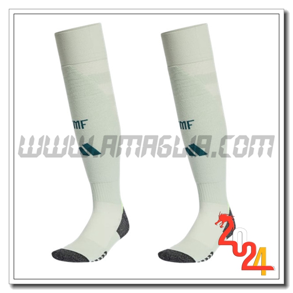 Seconda Calzini Calcio Messico 2024 2025 Rosso Scuro