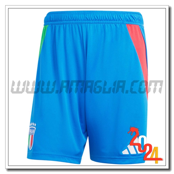 Seconda Pantaloncini Calcio Italia 2024 2025 Blu