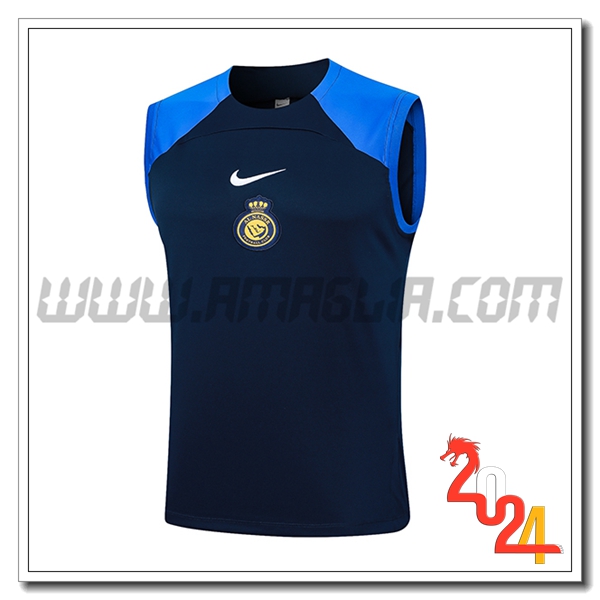 Canotta Allenamento Al-Nassr FC Blu Scuro 2024 2025