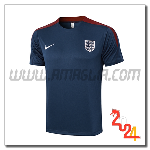 T Shirt Allenamento Inghilterra blu navy 2024 2025