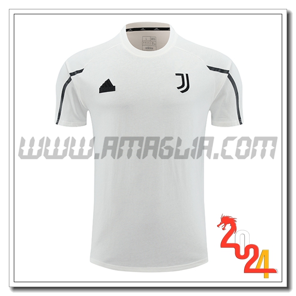 T Shirt Allenamento Juventus Bianco/Nero 2024 2025