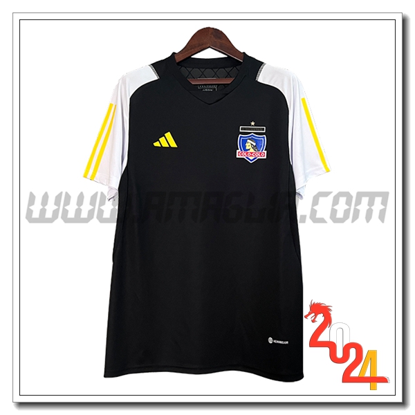 T Shirt Allenamento Colo-Colo Nero/Bianco 2024 2025