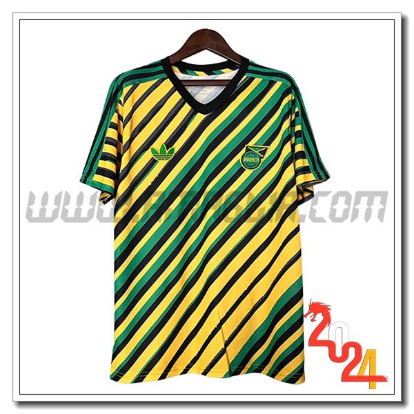 T Shirt Allenamento Jamaica Giallo/Verde 2024 2025
